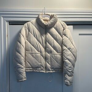 Zara Crème Off White Puffer Jacket